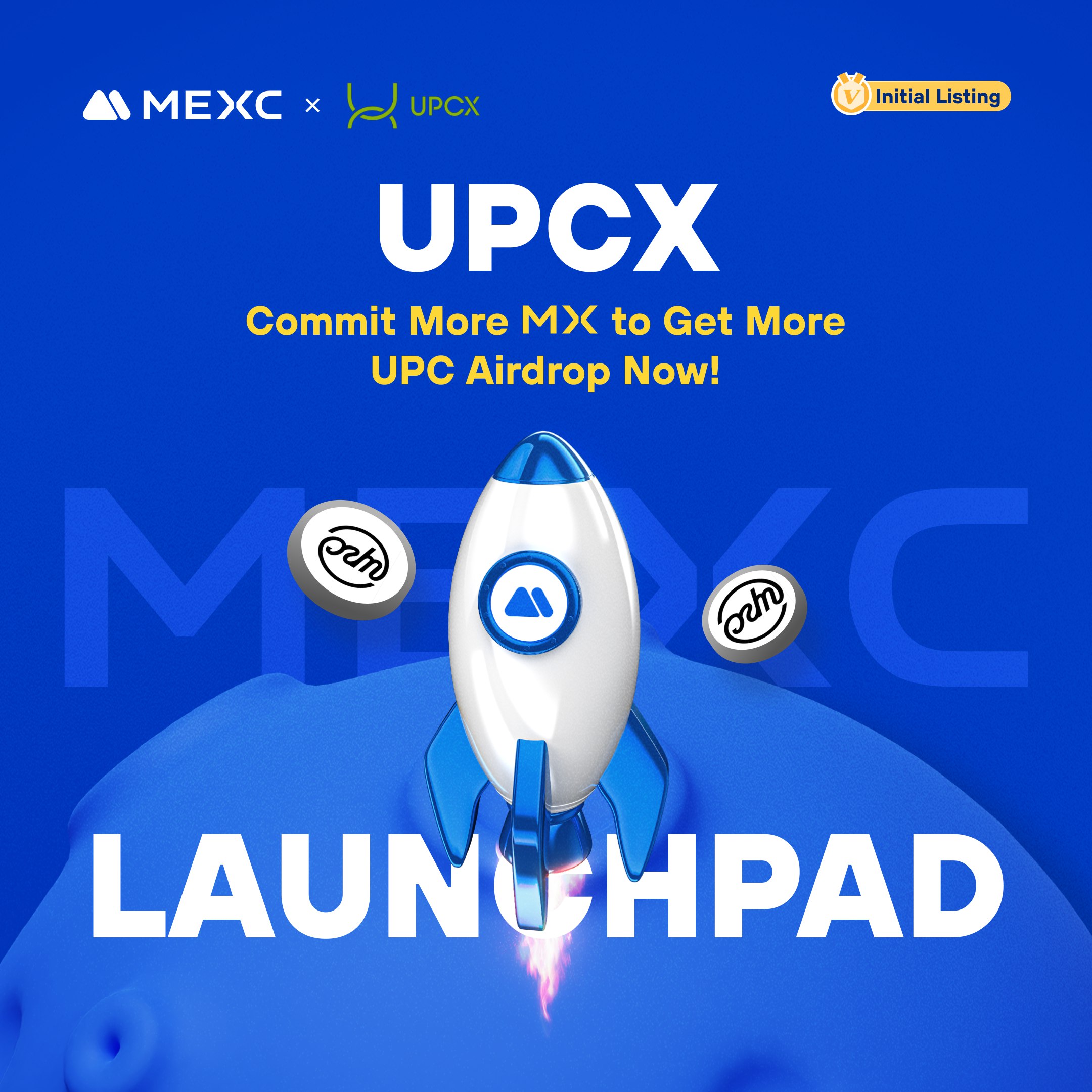 UPCX (UPC) token is set to be listed on the MEXC trading platform soon.