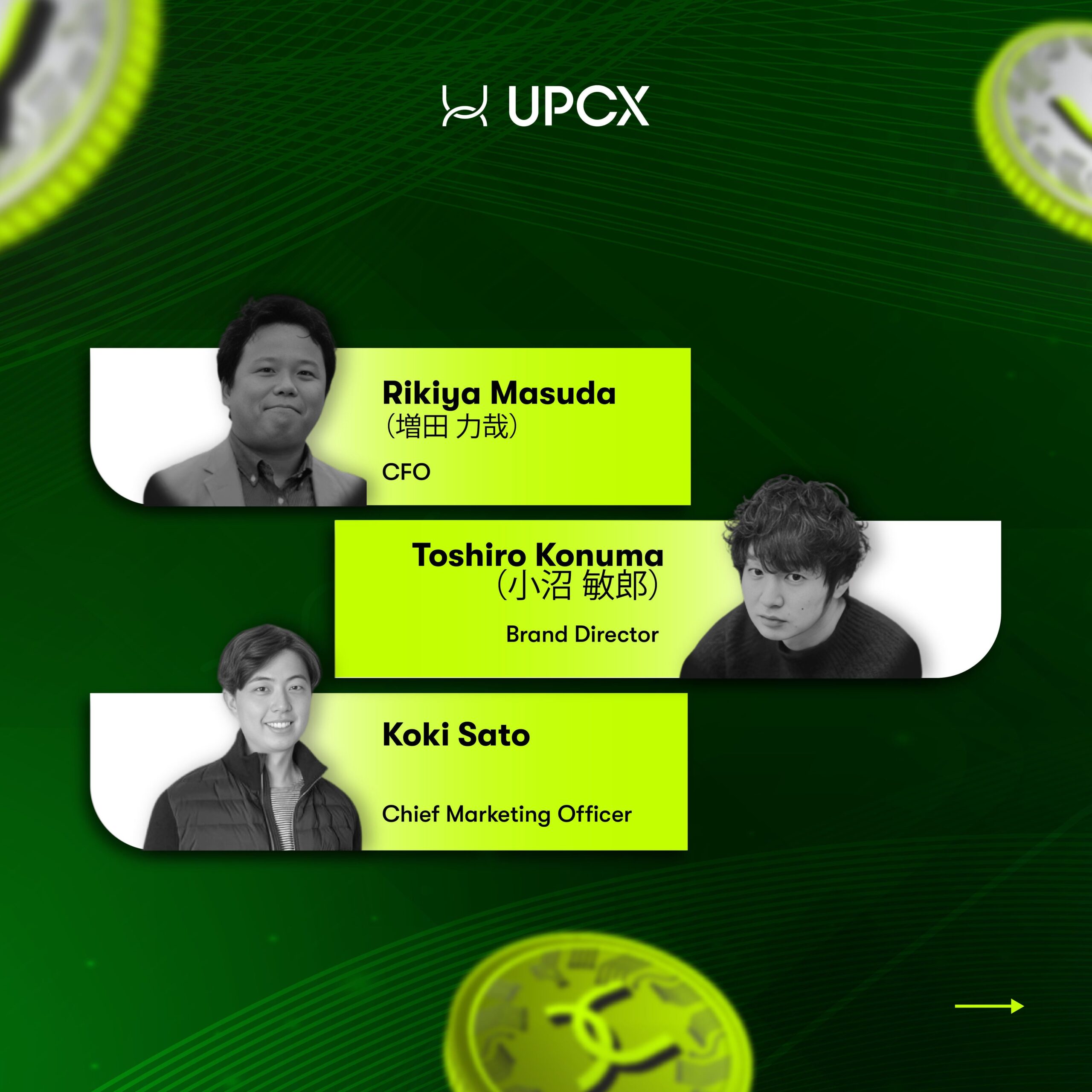 UPCX Appoints New CMO to Accelerate Strategic Planning and Compliance Process in Japan