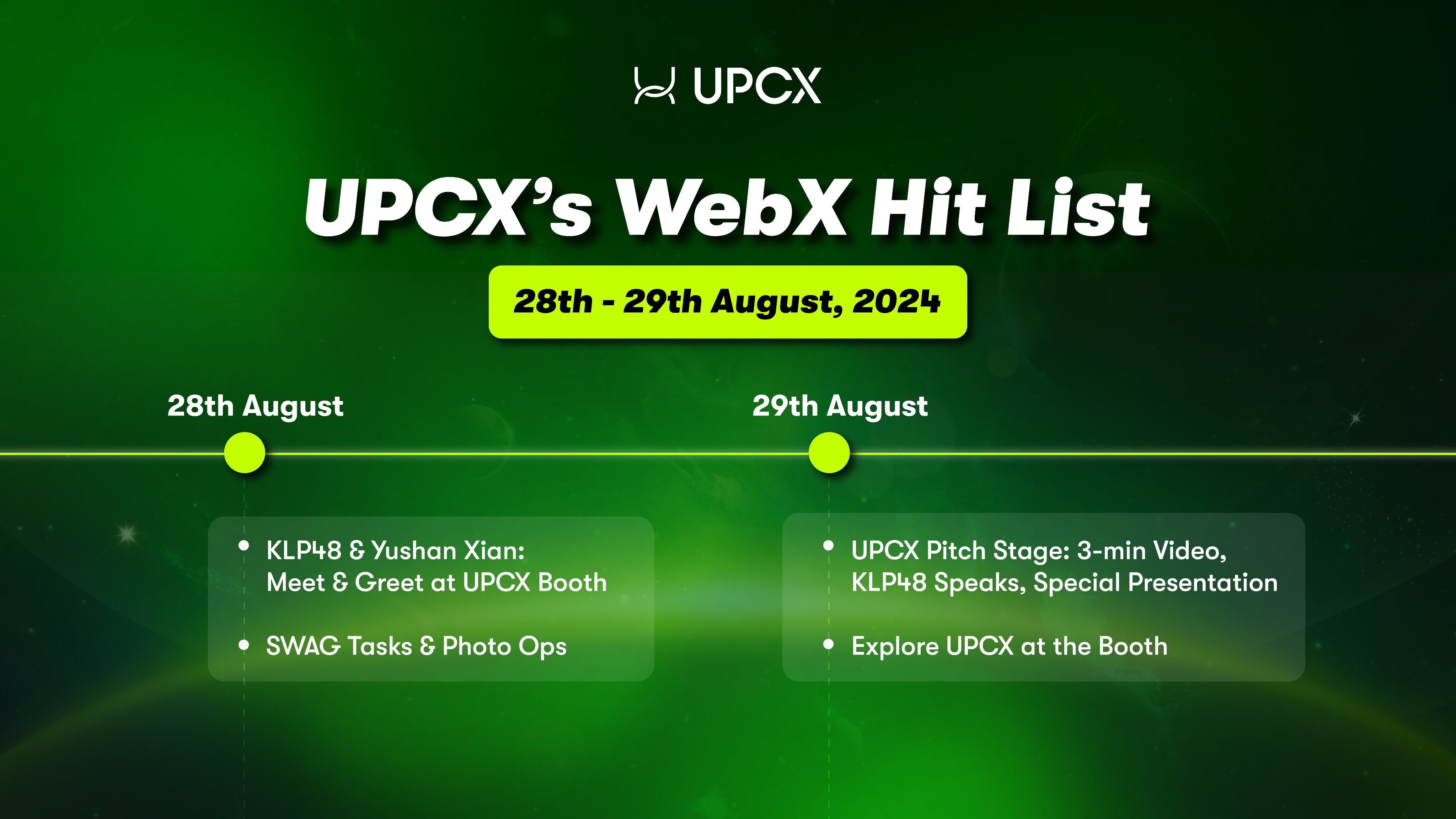 UPCX Becomes Platinum Sponsor of WebX2024, Showcasing Innovative Payment Solutions in Tokyo