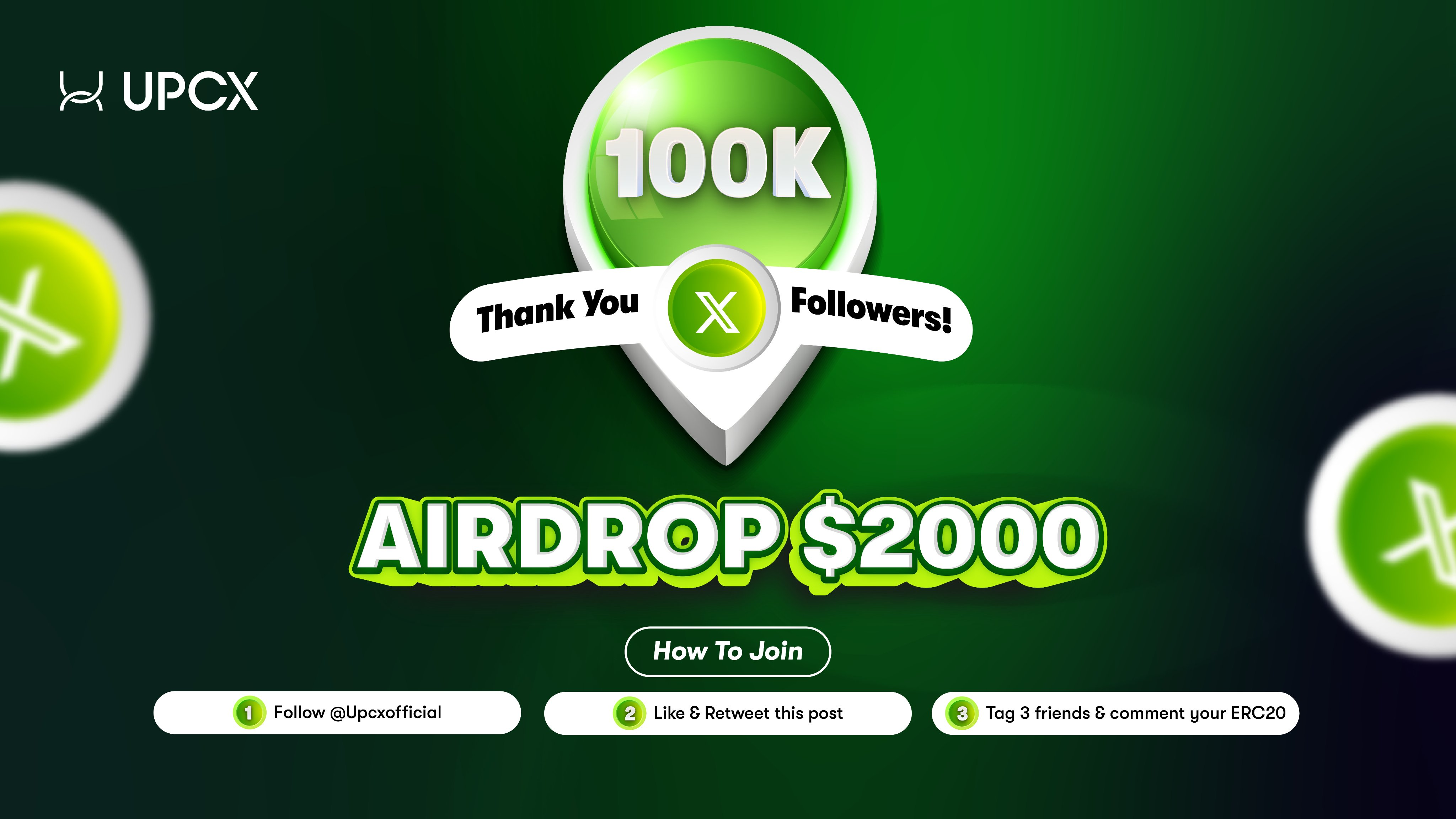 UPCX Official X Account Surpasses 100,000 Followers, Community Ecosystem Thrives