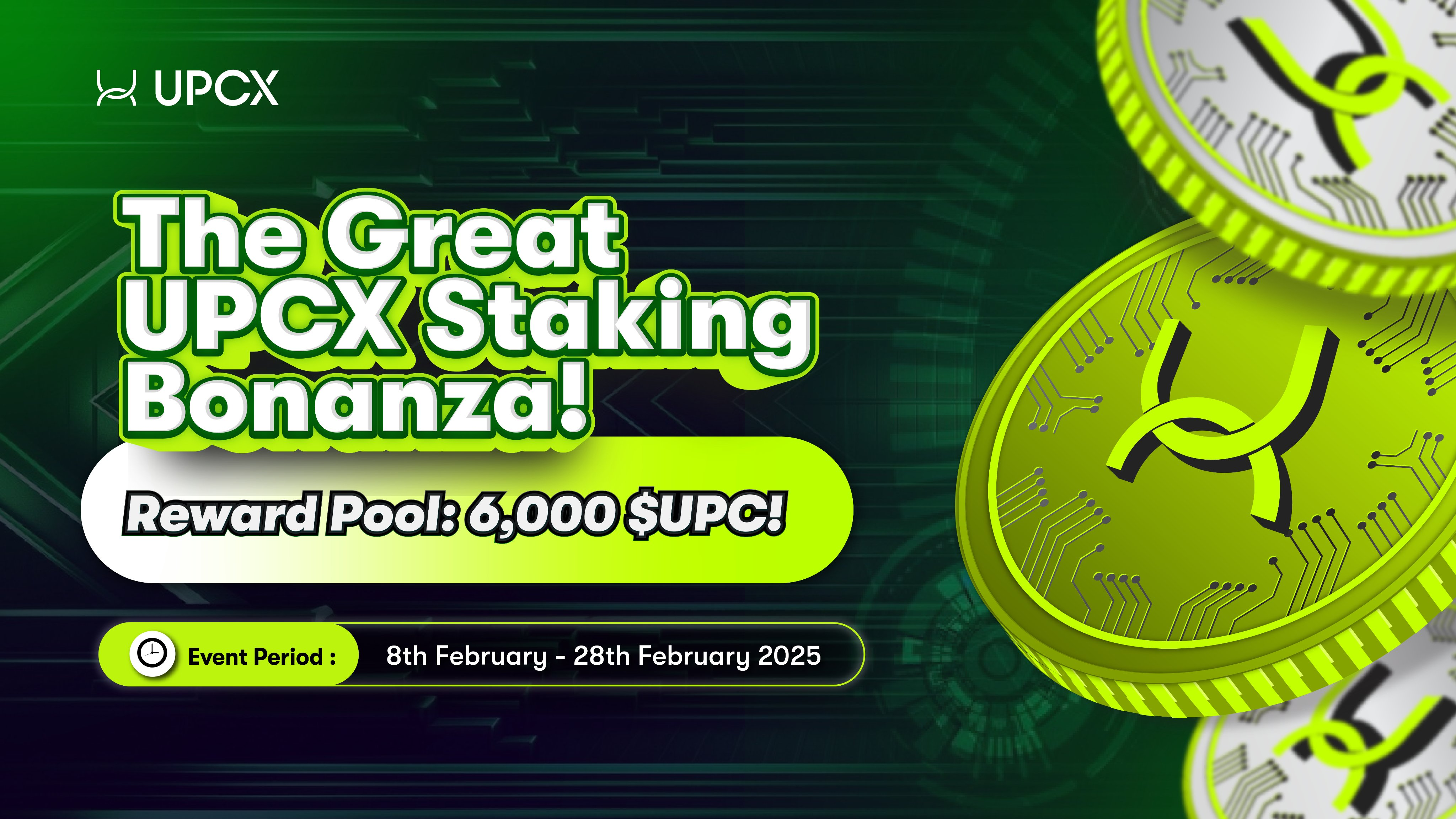 UPCX February Staking Airdrop Event Grandly Launched: Co-Creating the Future of Efficient Payments