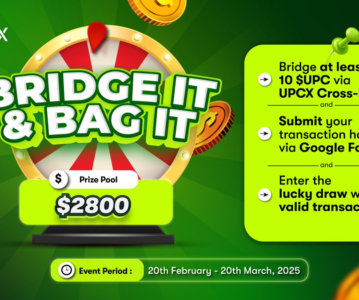 UPCX launches ‘Bridge It & Bag It’ event, inviting you to experience cross-chain bridging