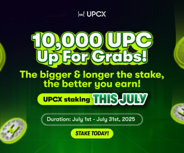 UPCX Staking Airdrop Event (July 2025): Generous Rewards to Boost the Payment Ecosystem