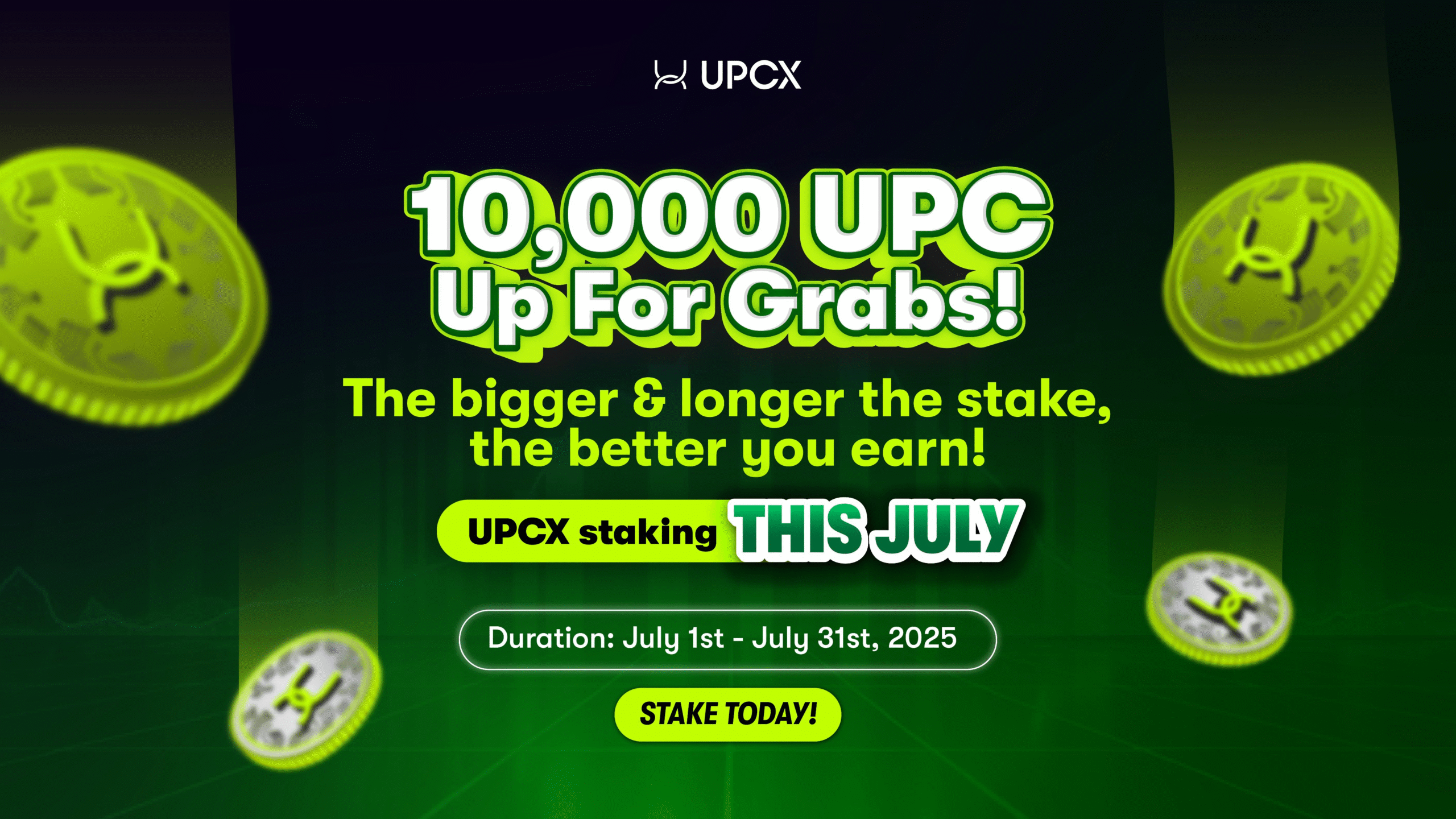 UPCX Staking Airdrop Event (July 2025): Generous Rewards to Boost the Payment Ecosystem